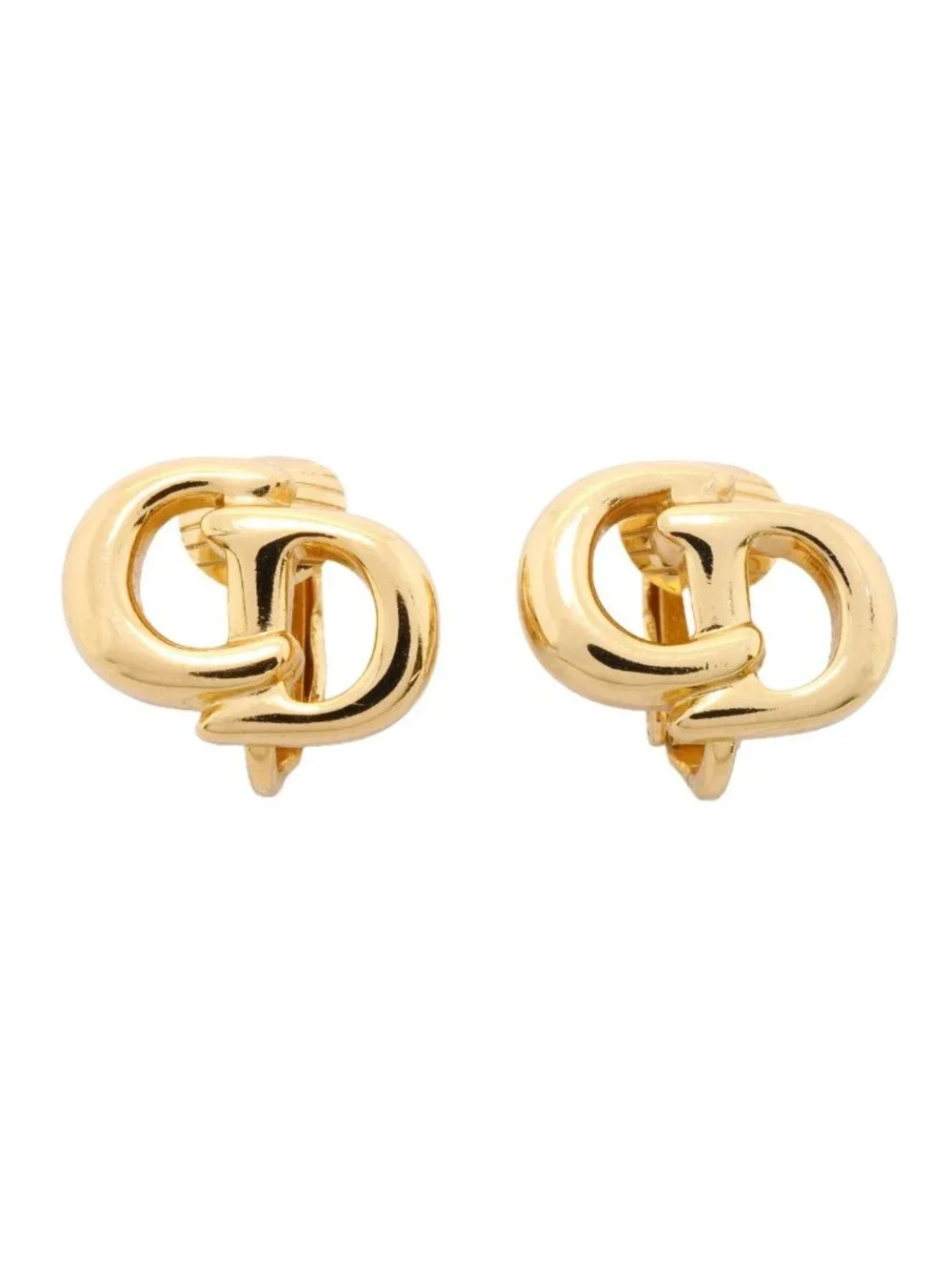 Dior Earrings CD Logo Gold Plated